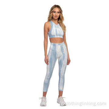 Skinny lange broek trainingsset foar froulju